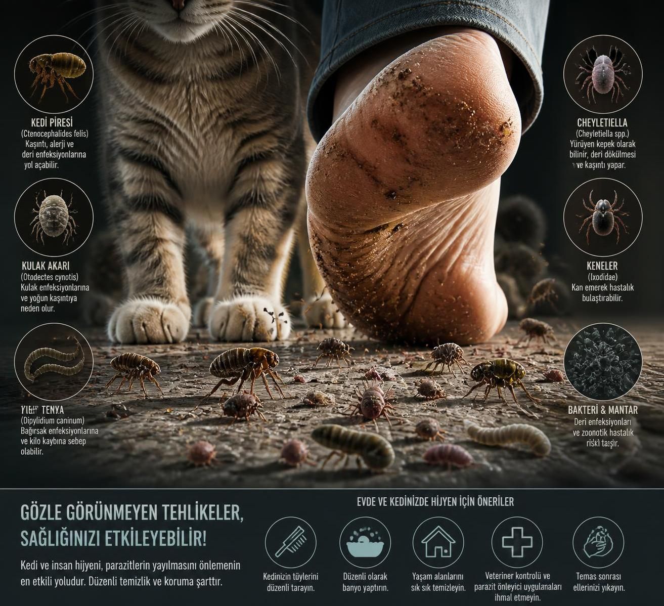 kedi pireleri insana geçer mi? bu makalede, kedi pirelerinin insanlara bulaşıp bulaşmadığını ve korunma yollarını detaylı bir şekilde öğrenebilirsiniz.